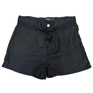 Hudson‎ Women's Paper Bag Shorts In Black Beauty Size 26